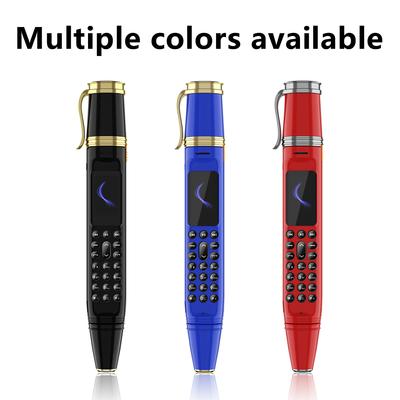 Pen Phone Portable Fan 3 In 1 Mobile Phone Dual SIM Bluetooth Dial Recorder Magic Sound Pen Phone