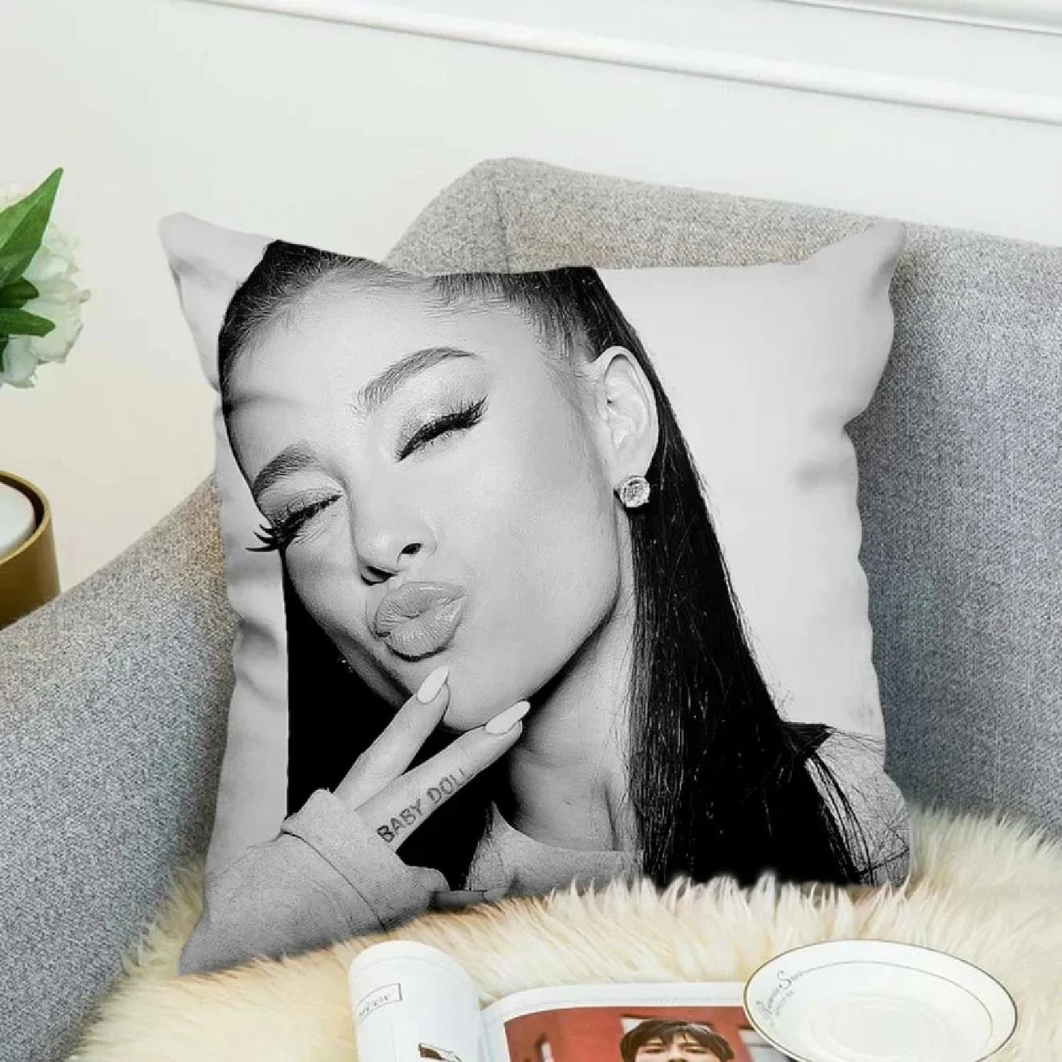

Ariana Grand Pillow Case Polyester Decorative Pillowcases Throw Pillow style __,(4) 66x66cm
