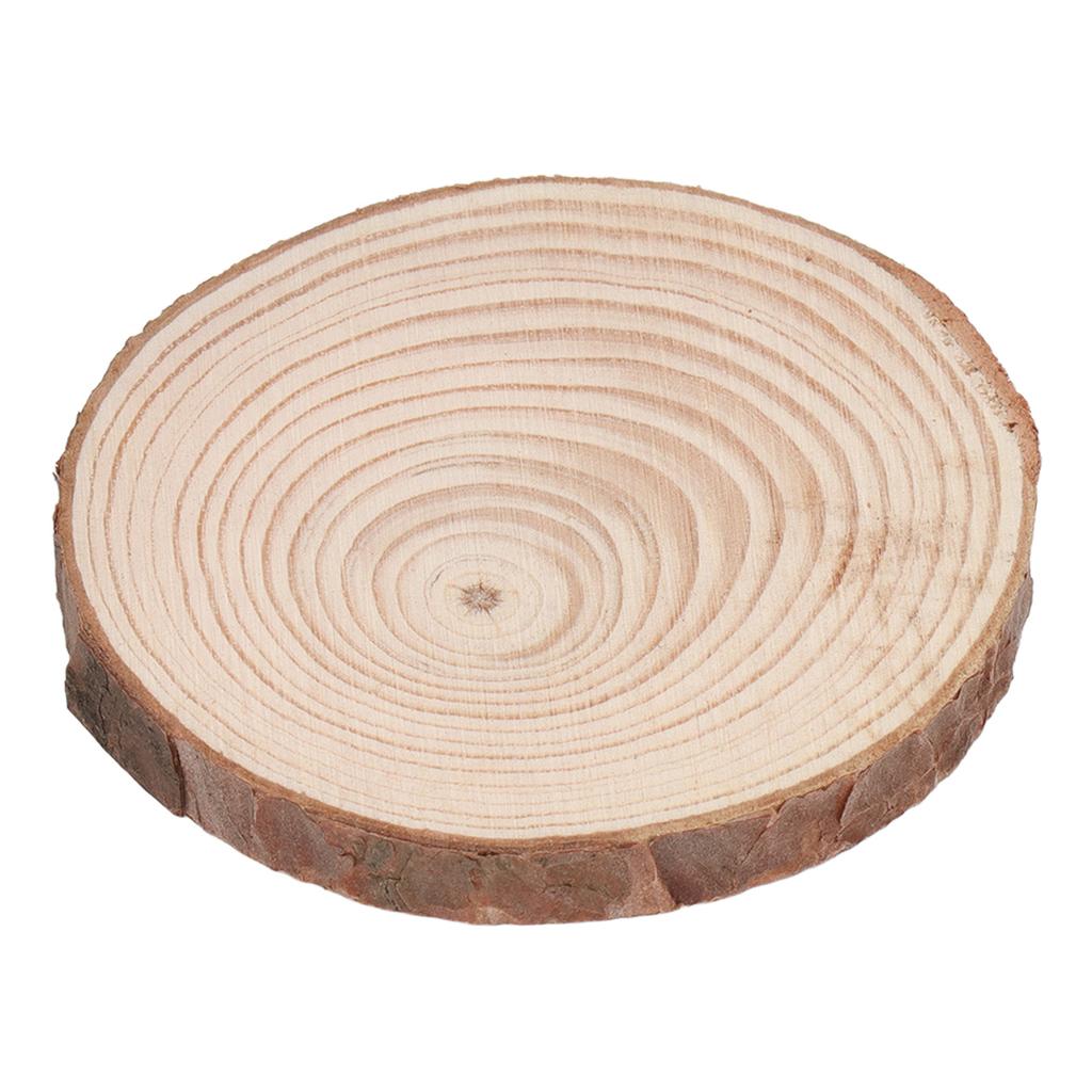 25 Bucăți Lemn Pin Suport de Pahar Recuzită Ornament pentru Decor Acasă