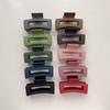 8.7cm Square Rectangle Simple Multi Colors Hair Claw Clips Middle Matte Hair Claw for Woman Girls
