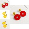 Trendy Geometric Circle Earrings For Women Alloy Design Ideal For Any Occasion