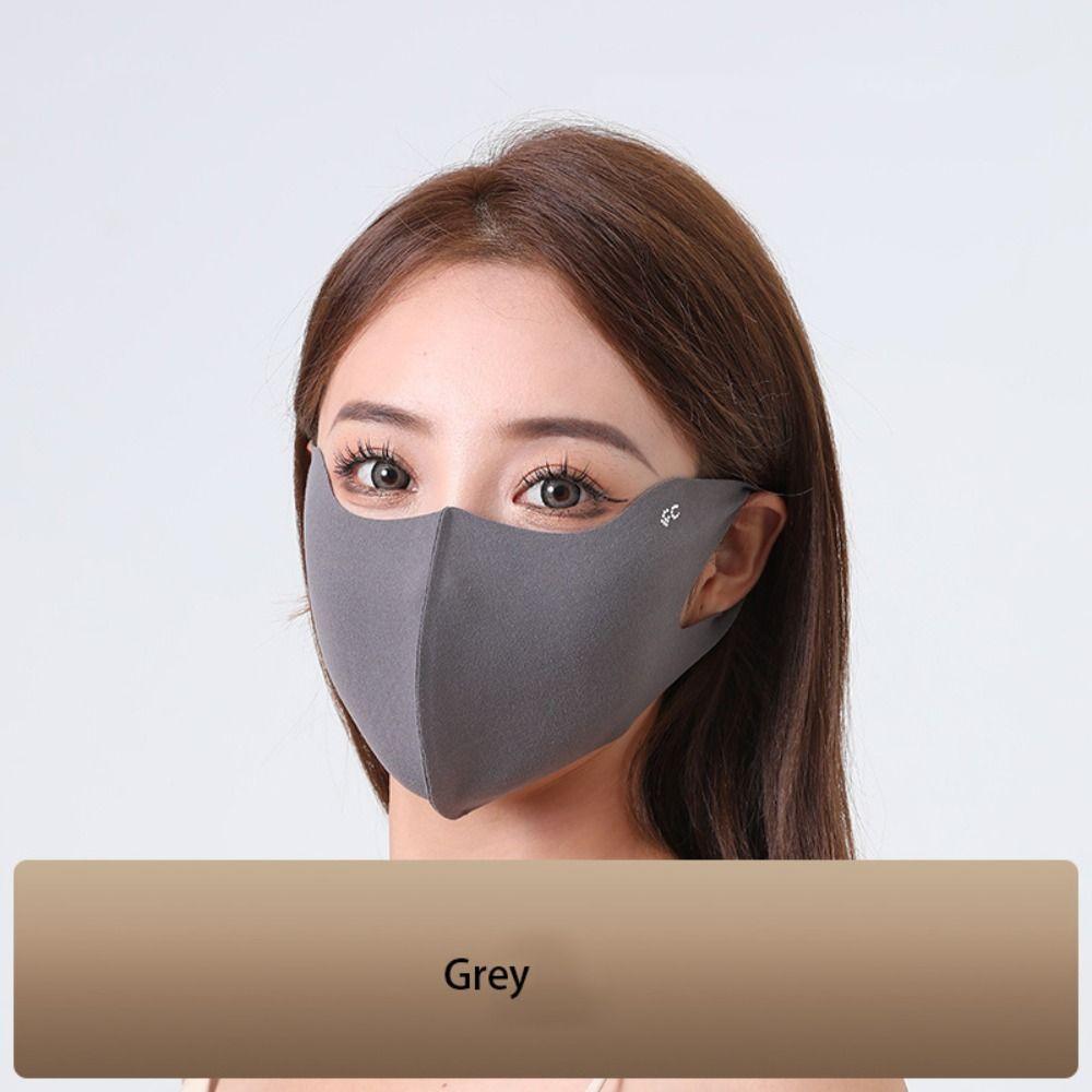 Face Mask Ice Silk Mask Sunscreen Face Scarf Face Gini Mask Elastic Face Cover  Cycling