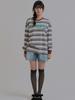 Sorry, Too Much Love Angel Stripe T-Shirt_Brown
