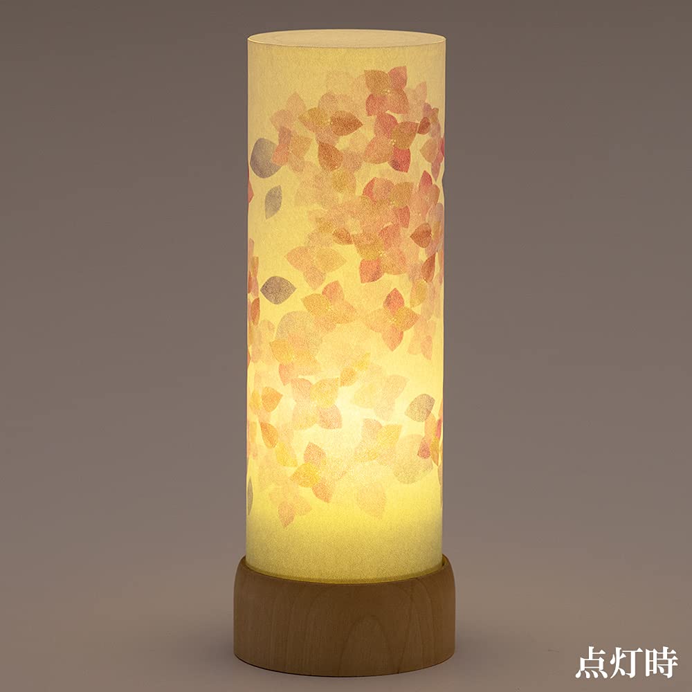 Buddhist Altar Shop Takita Shoten Bon Lantern Mini Bon Lantern Sarasa Hydrangea LED Cordless Height 19cm x Width Standing Lantern Certificate Included