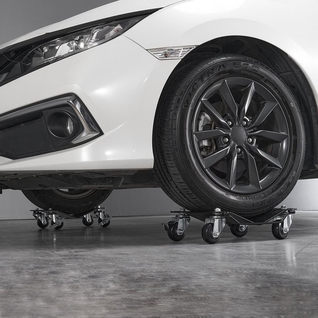 2PCS Wheel Dolly 3000LBS Load-bearing Capacity Car Moving Dollies Car Tire Stake Set Heavy-duty Car Tire Dolly