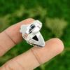 Wedding Gift For Her 925 Silver Natural Lapis Lazuli Statement Adjustable Ring