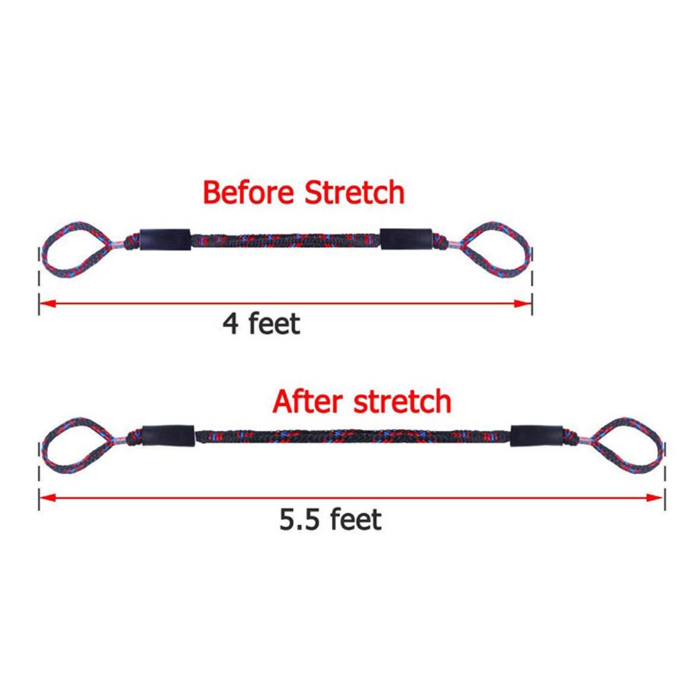 2 st Gummiband Docklina Förtöjningslina 4 fot Töjbar Elastisk Lina Kajak Motorbåt Fiskebåtar Tillbehör