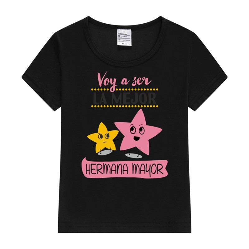 Im Going To Be The Best Big Sister Kids Short Sleeve T-shirts for 1-8 Year New Born Toddler Shirts Pregnancy Announcement Tees