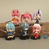 6pcs/set Rimuru Tempest Anime That Time I Got Reincarnated As A Slime Shion PVC Figure Collectible Model Doll Toys