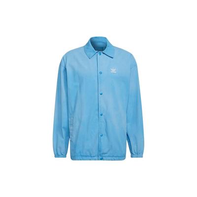 Originals Loose Fit Logo Print Long Sleeve Jacket Men Jackets Blue HK7512