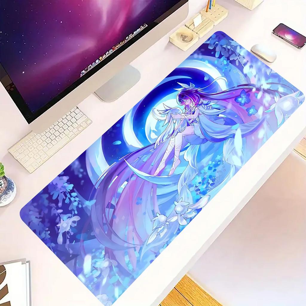 Anime Game Furina Columbina Citlali Columbina Girls Mouse Pad Xxl Laptop Accessories Keyboard Deskmat Mousepad Genshin Impact