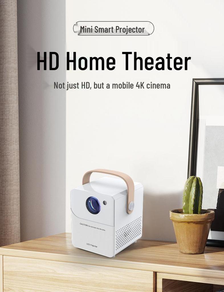 Mobile HD Projector with Electric Focus & Phone Screen Mirroring