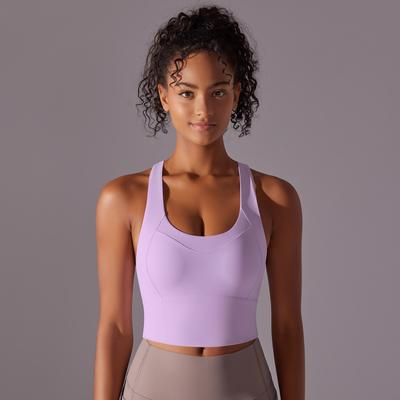 Naked Sports Bra Gathers Sexy Seamless One-piece Cup, Beautiful Back Yoga Bra, Running And Fitness Vest For Women