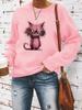 Women's Autumn/Winter Long-Sleeve Printed Pullover Sweatshirt