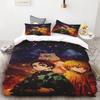 Duvet Cover Kamado Nezuko Demon Slayer Bedding Set Set Bedspread Pillowcase King Queen Full Single Size Bed Linen Kids Teen Gift