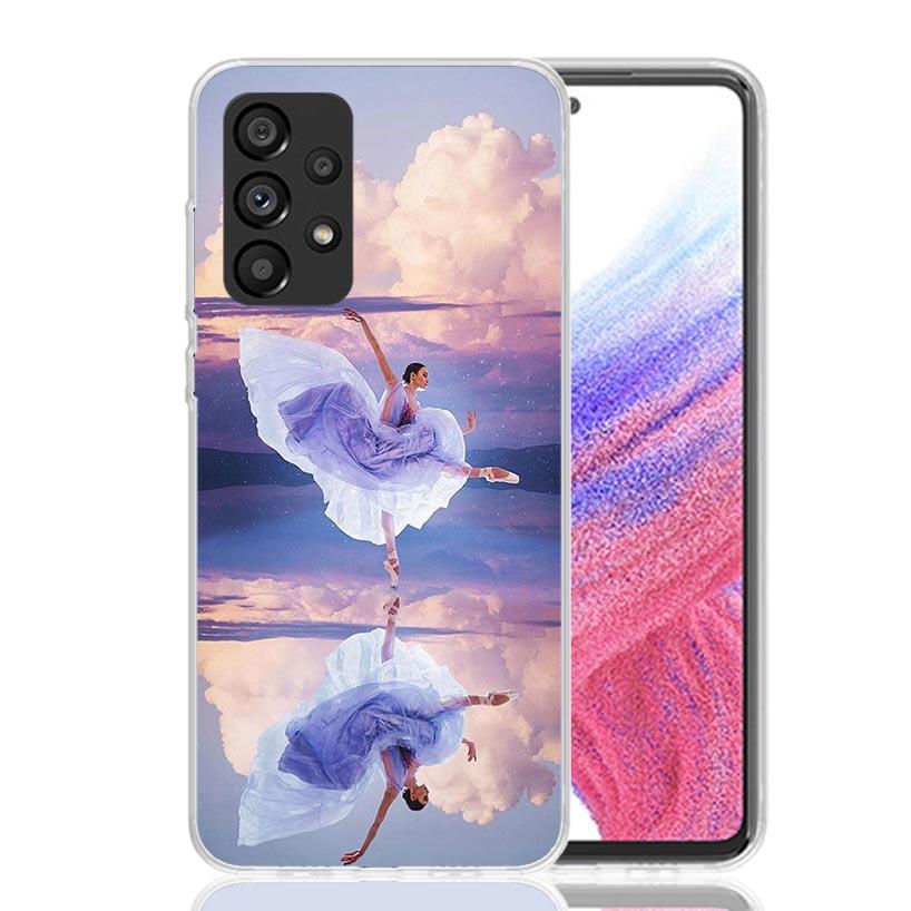 Ballerina Ballet Dancing Phone Case For Samsung Galaxy A13 A14 A15 A16 A17 A53 A54 A55 A56 A33 A34 A35 A36 A23 A24 A25 A26 A05S