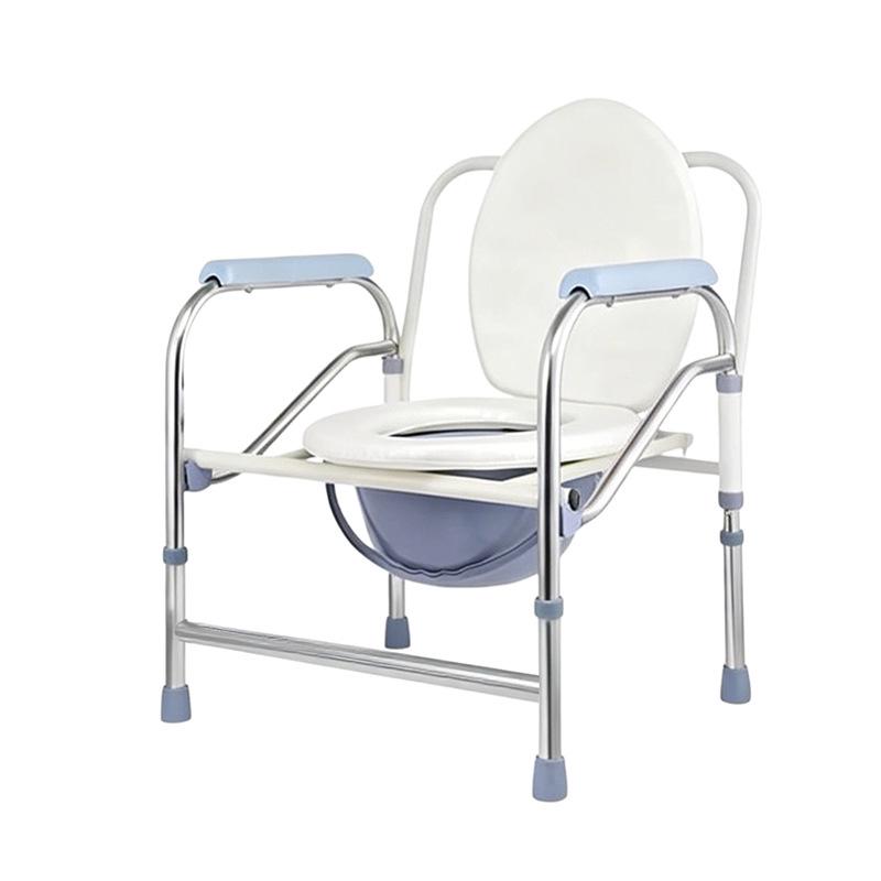 Elderly Foldable Multifunction Toilet Chair: Portable & Household Use