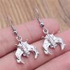 Spider Drop Earring Vintage Antique Silver Color Antique Bronze Color Cobweb Dangle Earring For Women