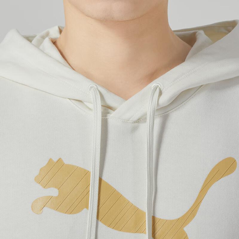 Puma Pánská ležérní mikina s potiskem písmen, bílá 625822-65