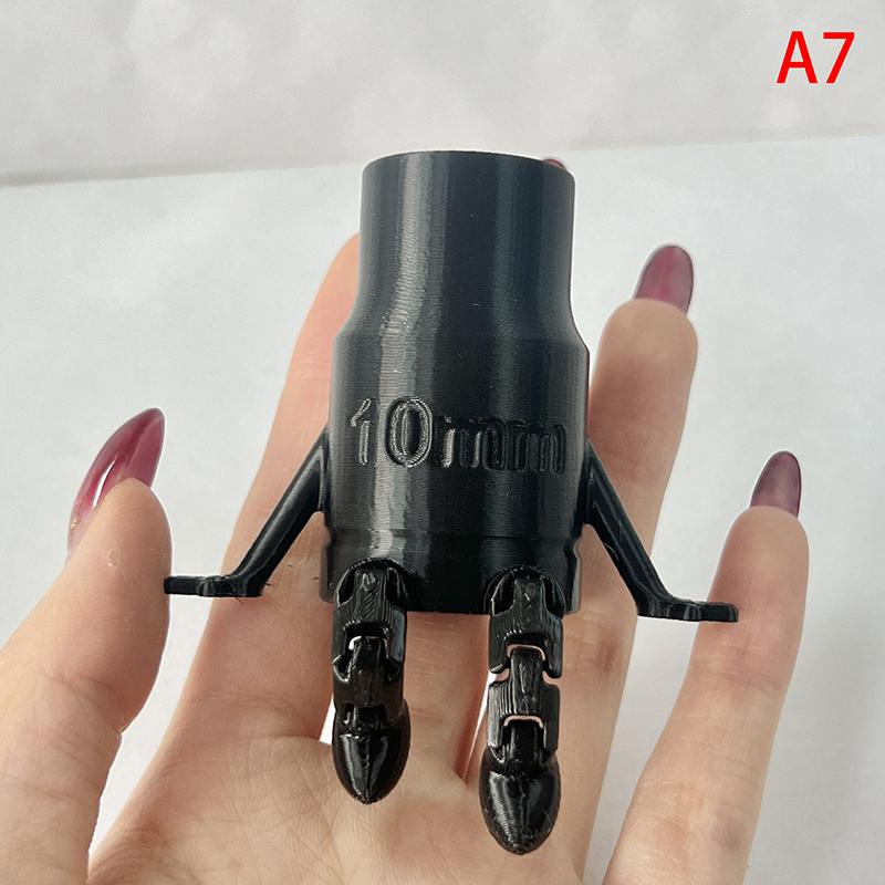 3D Printed 10Mm Socket With Articulated Legs Display Fidget Toy Ideal For Mechanics And Diy Enthusiasts Novelty Gift Desk Decor