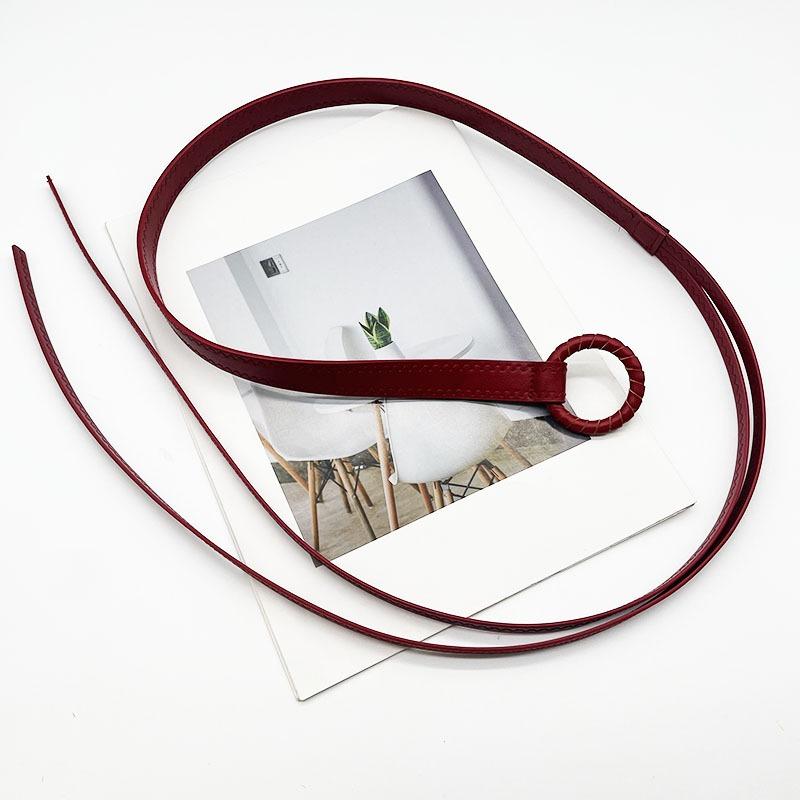 Simple Women's Belt Belt Wave Floss Design Decorative Belt