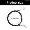 K1AE 21.5 Inch Length Replacement Speed Control Cable For Lawn Mowers Fabricated From Plastic And Stainless Steel For Repair