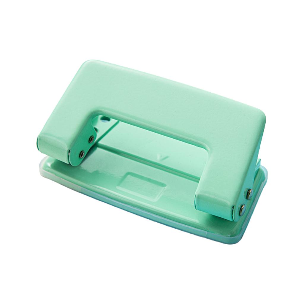 Dual-Hole Puncher Non-slip Handle Portable Hole Punch Tool Effortless Punching 10 Sheets Capacity for DIY Binder Albums