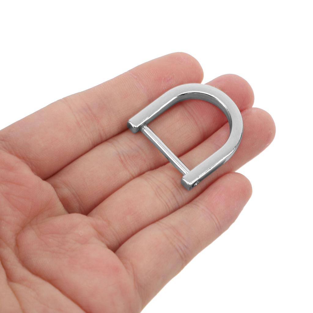 8 Stück abnehmbare D-Ring-Schnallen aus Zinklegierung mit Schraube für Taschen, Schlüsselanhänger, Haustierhalsbänder, DIY-Gurtbeschläge, Ersatzklemmen