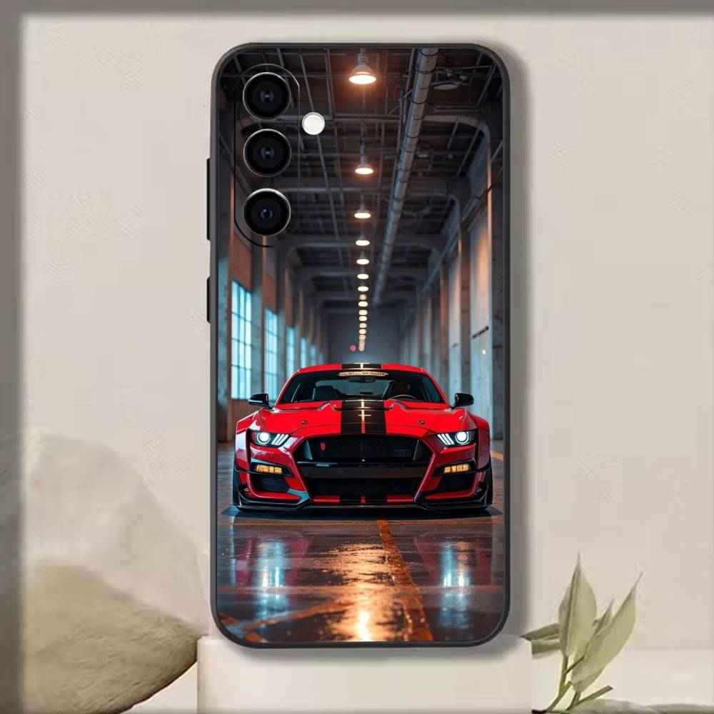 Ford Mustang Phone Case For Samsung Galaxy A73,A72,A71,A70,A53,A52,A51,Others Soft Black Cover