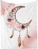 Colorful Dreamcatcher Bohemian Super Soft Fleece Throw Blanket Lightweight All Season Warm King Queen Size Blanket Lightweight