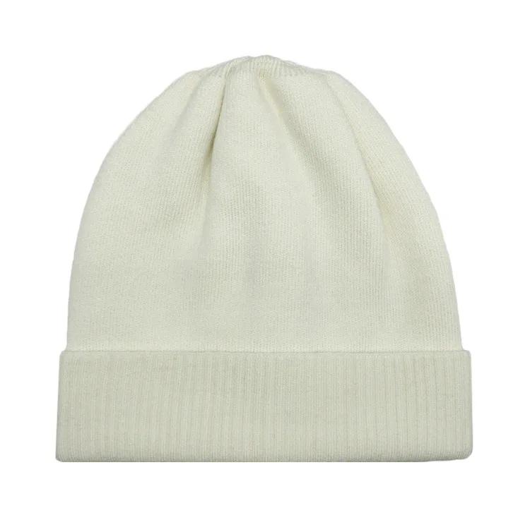 Winter Rolled Edges Beanies Hats For Women Men Casual Warm Knitted Hat Unisex Soft Bonnet Skullies Hip-Hop Caps Female Ski Cap