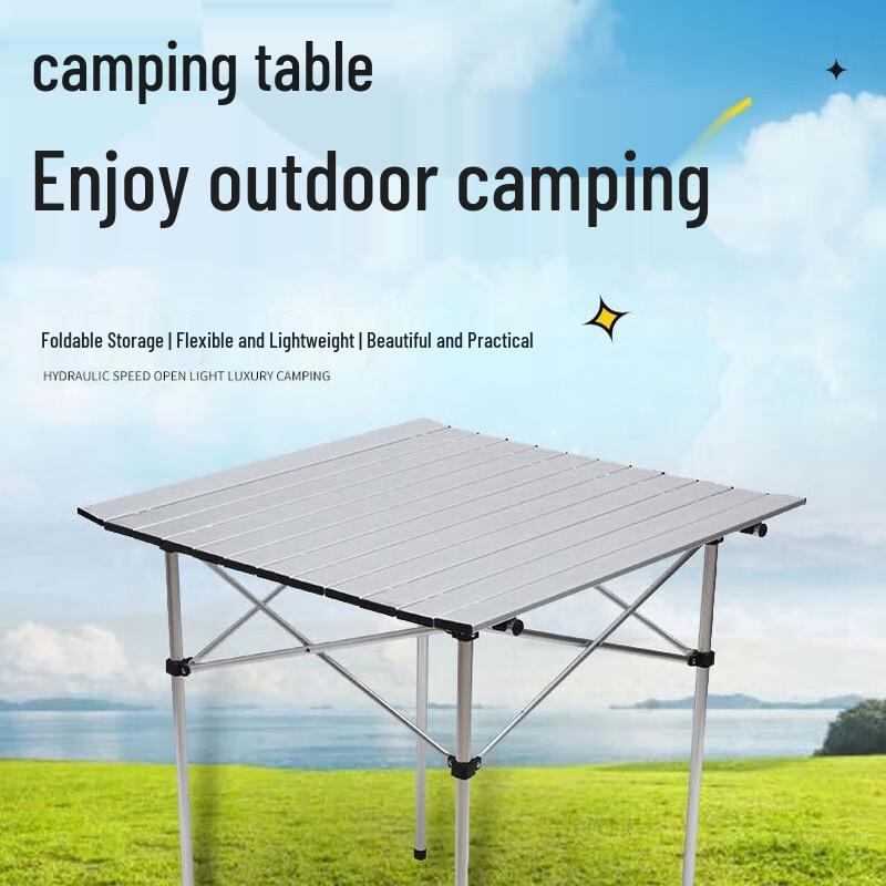 WEZHO Ultralight Aluminum Roll-Up Camping Table