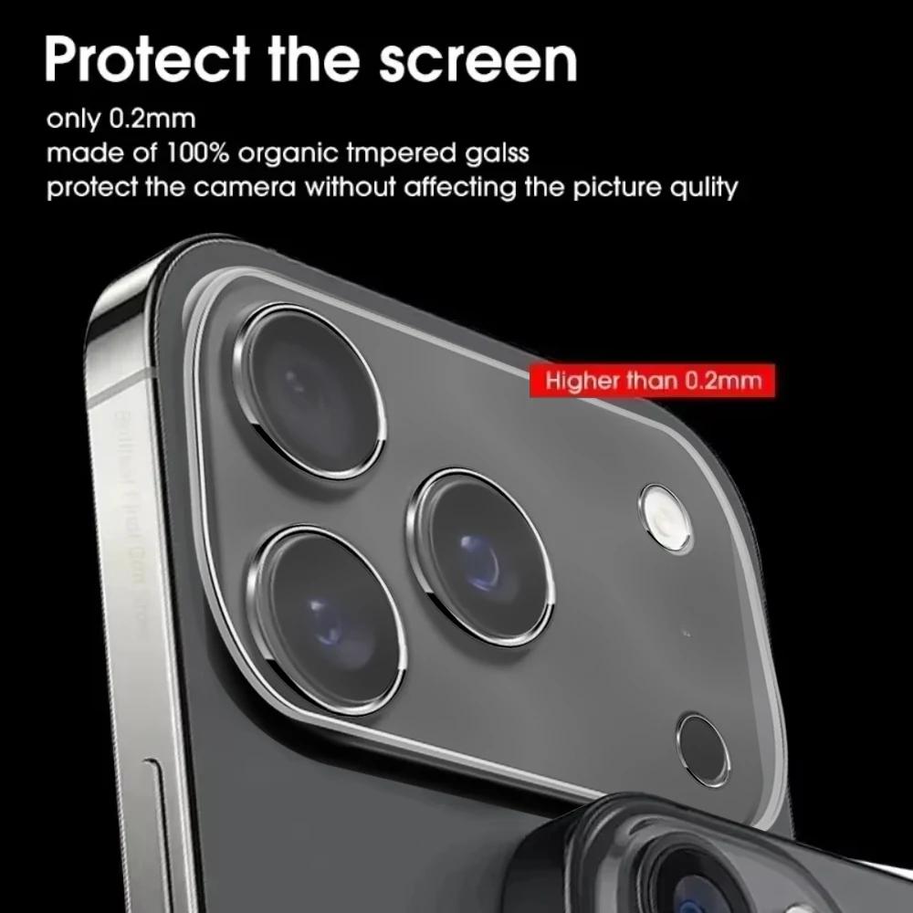 4PCS Camera Lens Protector for iPhone 17 Pro Max Lens Protective Glass for iPhone Air 17 16 15 14 Pro Max Plus Tempered Glass