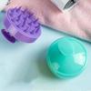 Shampoo Brush Ergonomic Handle Soft Silicone Scalp Scrubber Stimulates Scalp Acupoints Promotes Blood Circulation Spa Scalp Massager Brush