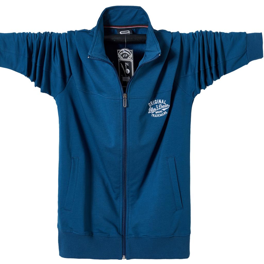 Men's Spring and Autumn Jacket Outdoor Sports Slim Thin Jacket Breathable Warm Running Zipper Sweatshirt Plus Size L-6XL