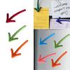 6pcs Creative 3D Fridge Magnets Arrow Random Color Magnets Sticker Stacked Whiteboard Gadgets Whiteboard Use