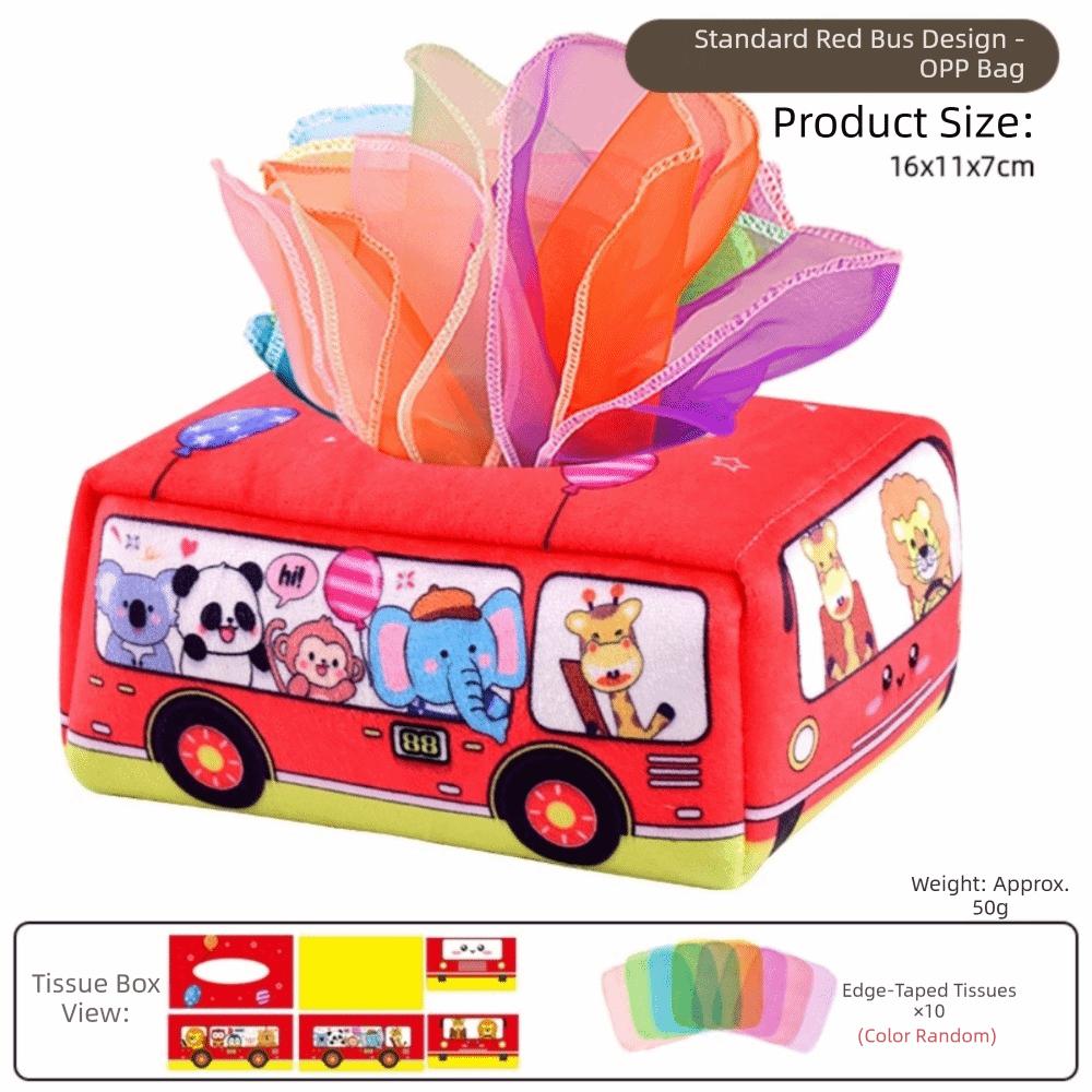 Interactive Baby Montessori Boxes Educational Infant Pull Along Tissue Box Toys  Finger Exercising