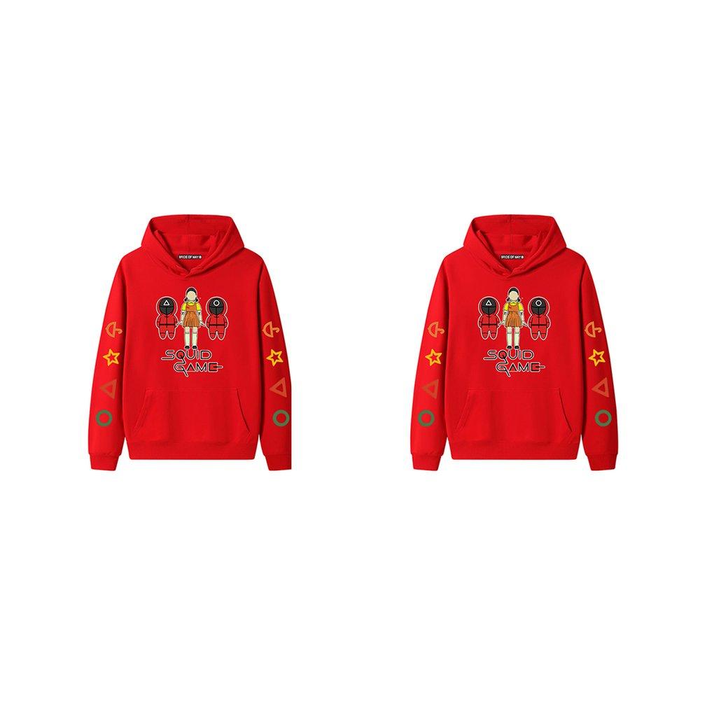 Sudadera con capucha de Pullover para Squid Juego Pareja Hoodies Casual Jersey Men Mujer Sudadera con capucha de Pullover para Squid Juego Pareja Hoodies Casual Jersey Men Mujer