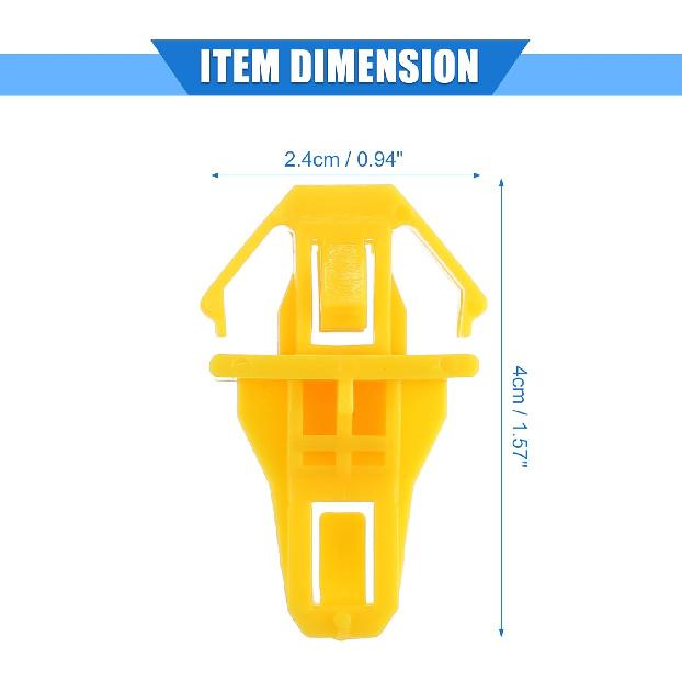 20 Pcs Car Fender Flare Bumper Clip Compatible for Honda CRV 2.4L 2012-2014, Durable Nylon Yellow Retainer Fastener
