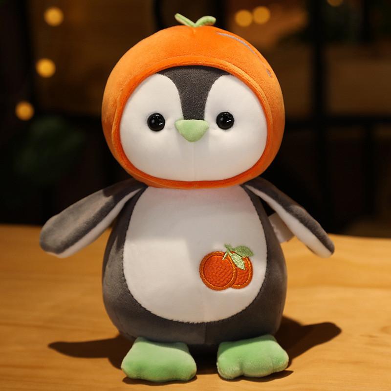 

Cute Fruit Penguin Plush Toy Animal Zoo Couple Penguin Doll Baby Sleep Soothing Rag Doll 25cm 40cm 70cm 90cm 25cm/9.84in оранжевый