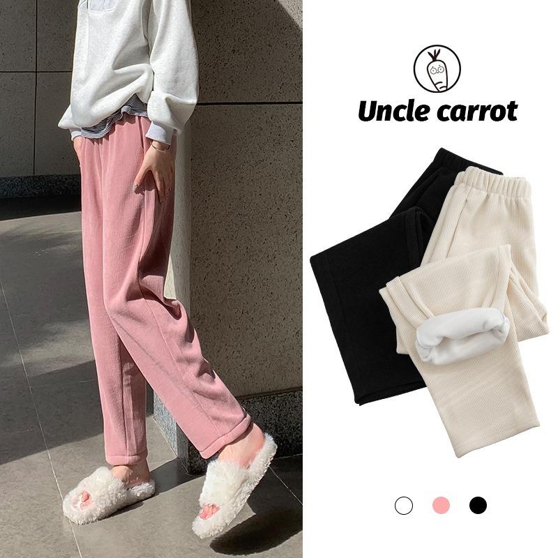 Harlan Pants Women's Autumn and Winter New European Cotton Velvet Sweatpants Loose Corduroy Casual Radish Pants