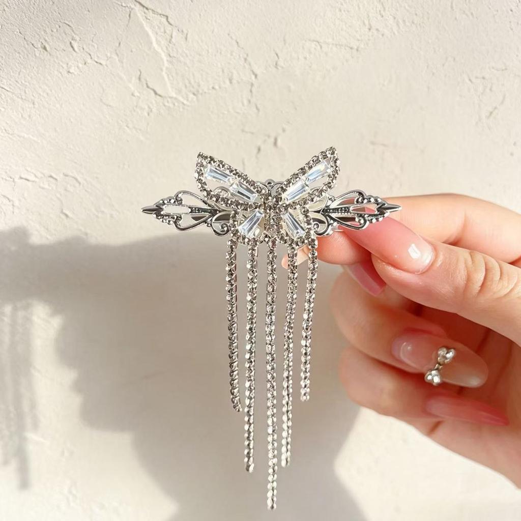 Hollowed-out Butterfly Hairpin Hair Accessory Headpiece Hair Clip Side Parting Ancient-style Fringe Clip Beak Clipper