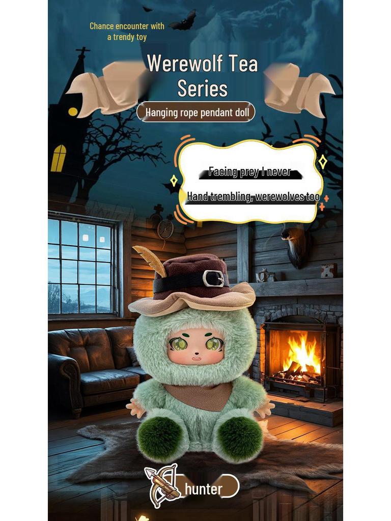 Werewolf Kill Series Silicone Plush Keychain: Cute Toy Figure Ornament for Birthdays