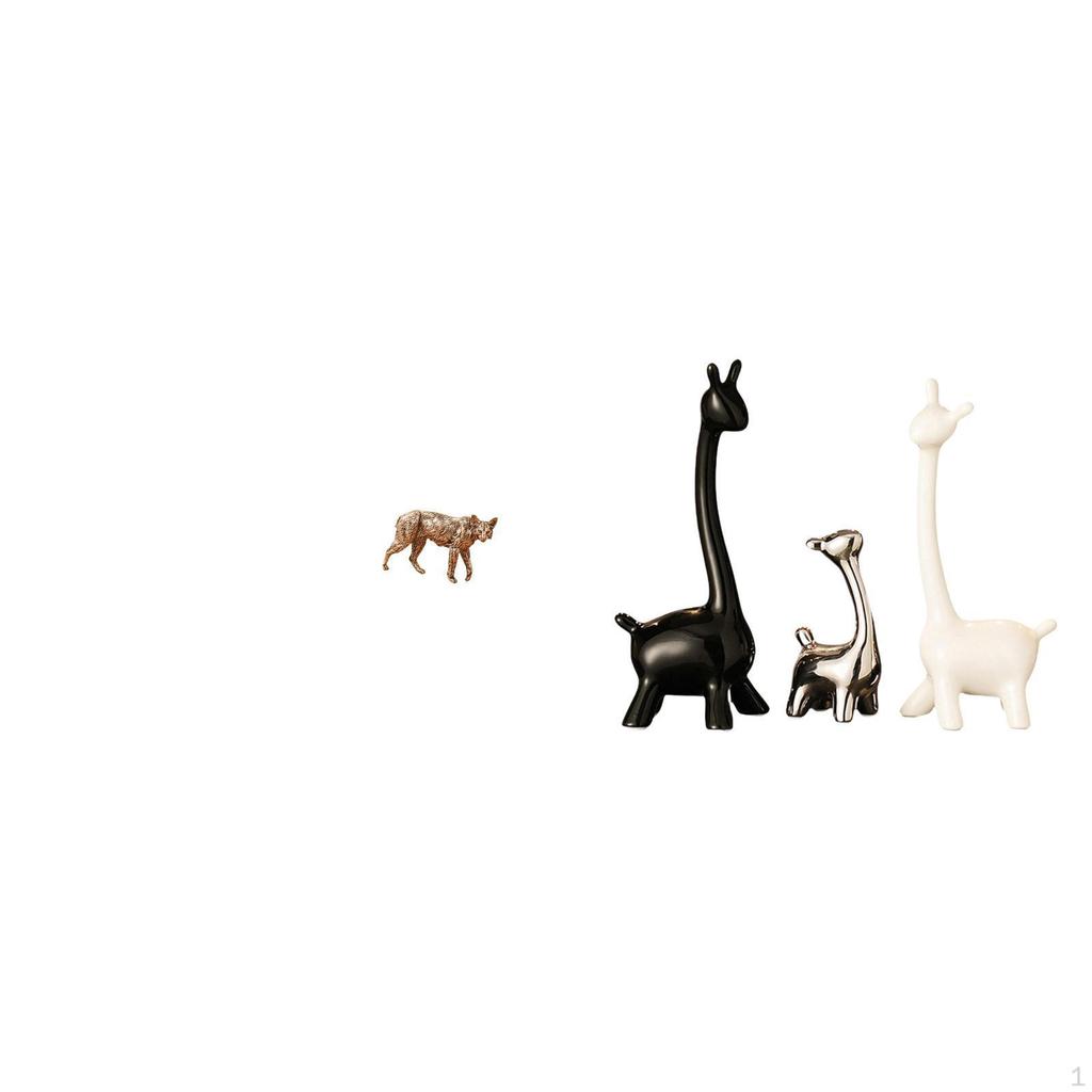 Brass Animal Giraffe Statue Creative Collectable Ornament for Cafe Shelf Study Room Car Garden