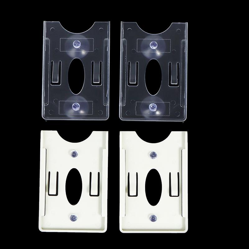 2 Pezzi Nuovo Porta Tessere Per Vetro Parabrezza Etichetta Durevole Custodia per Tessere Id Ic