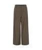 CALLAITE One-Pleat Wide Pants - Brown