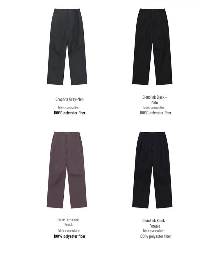 Women's 3-Layer Waterproof Windproof Hardshell Pants for Mountain Climbing In Torrential Rain, Autumn/Winter Collection.
