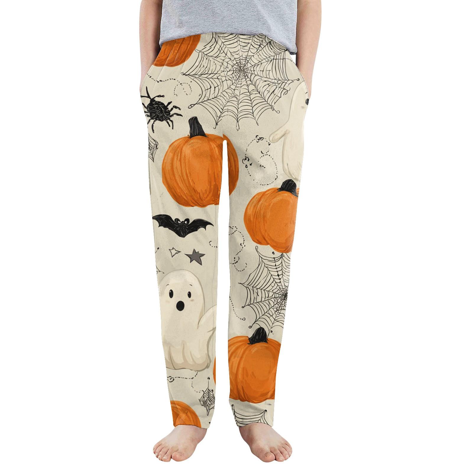 

Kids Casual Pants - Solid Color Sport Pants With Pockets 140 помаранчевий