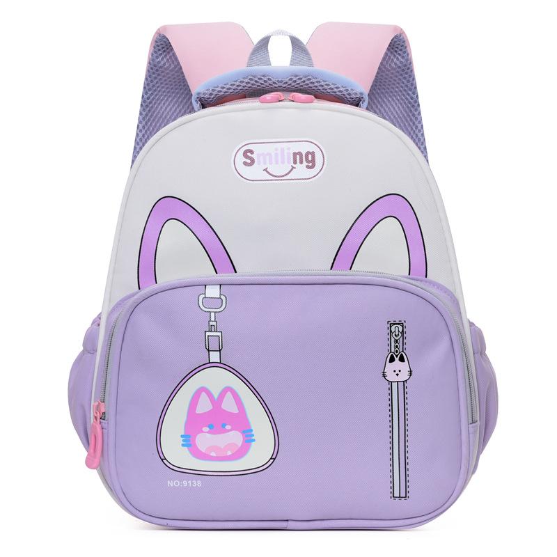 Kindergarten schoolbag women's new cartoon cute baby burden reduction backpack large capacity lightweight burden reduction children's backpack