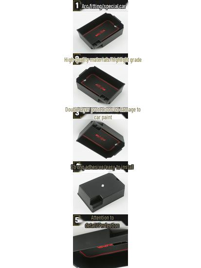 16 RAV4 ABS Armrest Box Storage Compartment Decorative Cover & Center Storage Box Panel